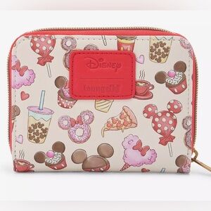 Loungefly Disney Mickey & Minnie Treats mini zipper WALLET BNWT
